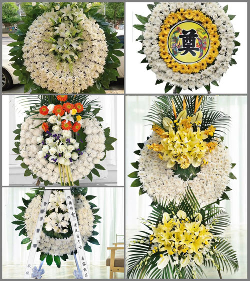 山西长治长子县碾张乡关街村花圈速递